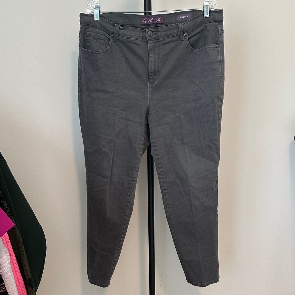 Gloria Vanderbilt Charcoal Women's Ankle Jeans